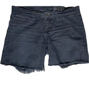 Resin NYC Women's Jean Shorts Size 26 Black Distressed Goblin